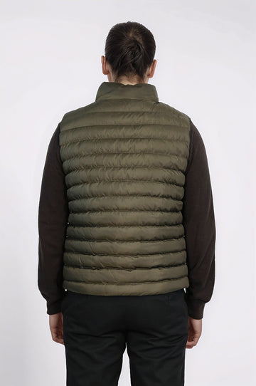 Green Reversible Slim Fit Quilted Gilet – Wessi