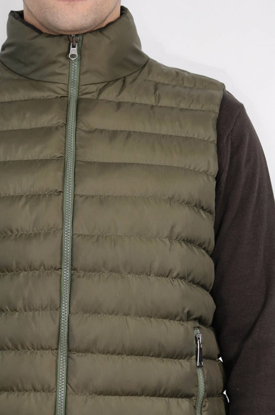 Green Reversible Slim Fit Quilted Gilet – Wessi