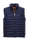 Navy Blue Quilted Zip-Up Gilet – Wessi