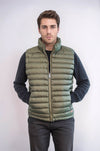 Khaki Quilted Zip-Up Gilet – Wessi