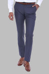 Anthracite Slim Fit Plain Dress Trousers – Wessi