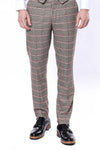 Grey Slim Fit Plaid Dress Trousers – Wessi