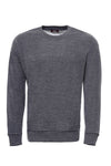 Anthracite Grey Slim Fit Crew Neck Plain Sweatshirt | Wessi