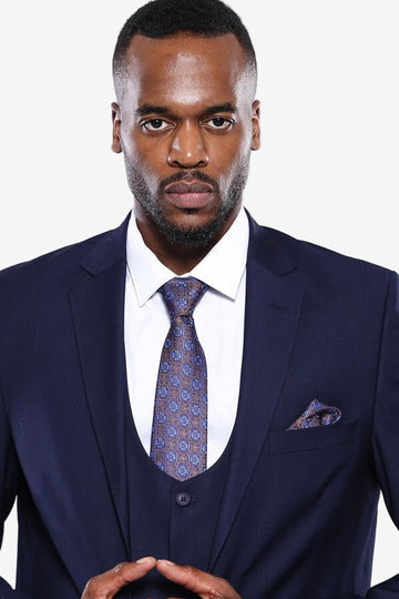 Men's Admiral Navy Classic 3-Piece Slim Fit Suit