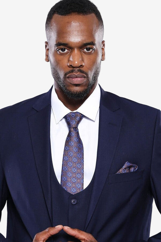 Men's Admiral Navy Classic 3-Piece Slim Fit Suit