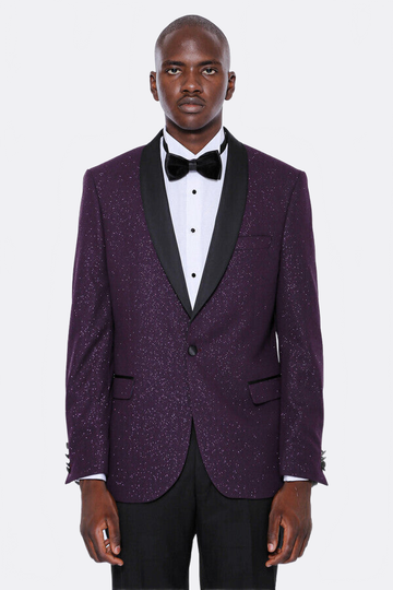 Men’s Deep Burgundy Slim Fit Shawl Lapel Luxury Dinner Jacket