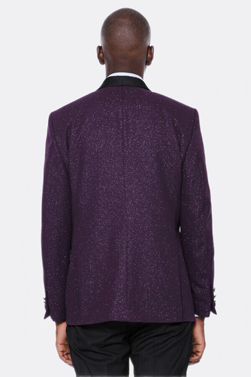 Men’s Deep Burgundy Slim Fit Shawl Lapel Luxury Dinner Jacket