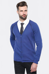 Indigo Slim Fit Cotton Cardigan – Wessi