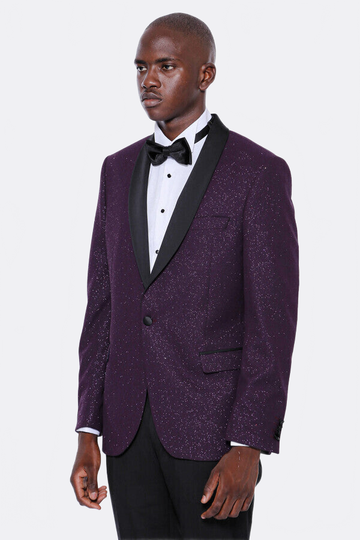 Men’s Deep Burgundy Slim Fit Shawl Lapel Luxury Dinner Jacket