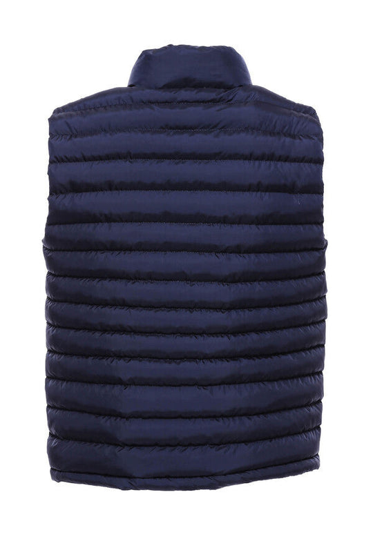 Navy Blue Quilted Zip-Up Gilet – Wessi