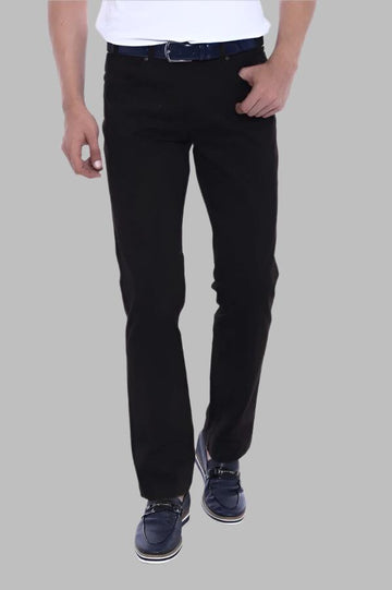 Dark Brown Slim Fit Suede Cotton Flap Pocket Trousers – Wessi