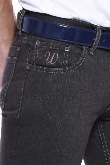 Brown Slim Fit Washed Jeans – Wessi